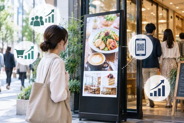 デジタルサイネージの効果を徹底解説｜集客・売上につなげる指標（KPI）の設計と測定方法